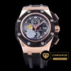 Audemars Piguet Royal Oak Offshore Chronograph Grand Prix Pembe Altın Kasa Siyah Kadran ETA