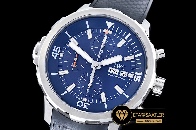 Iwc0348 Aquatimer Chronograph Ssru Blue V6f Asia 7750 Iwc0348