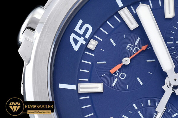 Iwc0348 aquatimer chronograph ssru blue v6f asia 7750 iwc0348 3