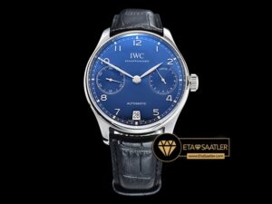 Iwc0353 Portuguese 7 Days Iw500710 Ssle Blue Zf A52010 Mod 15