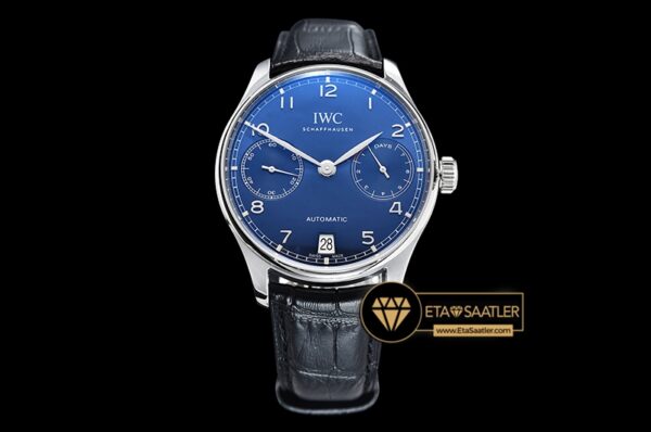 Iwc0353 Portuguese 7 Days Iw500710 Ssle Blue Zf A52010 Mod 15