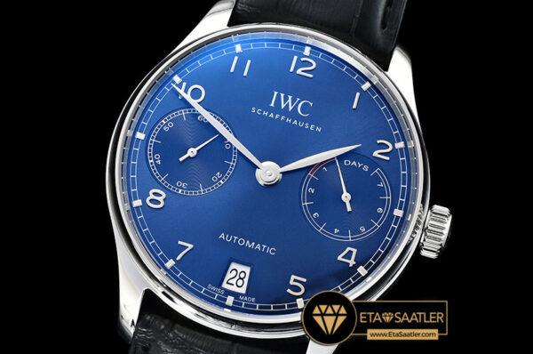 Iwc0353 portuguese 7 days iw500710 ssle blue zf a52010 mod iwc0353