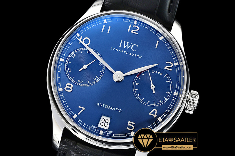 Iwc0353 Portuguese 7 Days Iw500710 Ssle Blue Zf A52010 Mod Iwc0353