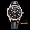 Jaeger Le Coultre Polaris Geographic Pembe Altın Kasa Siyah Kadran Clone ETA