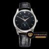 Jaeger Le Coultre Master Ultra Thin Moonphase Siyah Kadran Siyah Kordon ETA