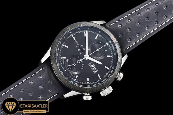 Or010 Oris Calobra Chronograph Ltd Ed Pvdssle Blk Jap Qtz 08 08