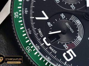 Or011 Oris Calobra Chronograph Ltd Ed Green Ssle Blk Jap Qtz 05 05