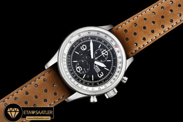 Or012 Oris Swiss Hunter Team Ssle Black Jap Qtz Chrono 07 07