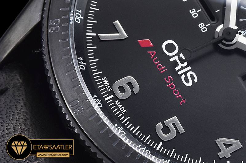 Or013 Oris Audi Sport Chronograph Pvdle Black Jap Qtz Chrono 06 06