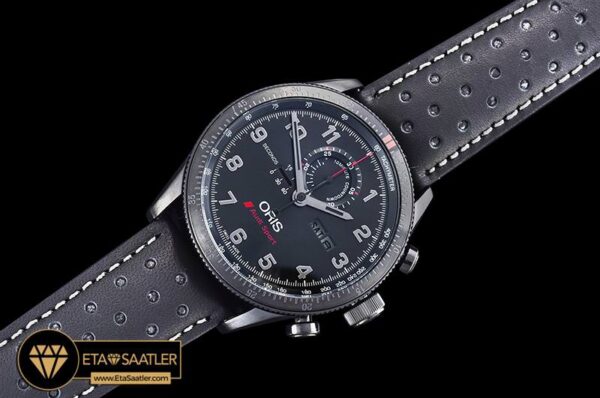 Or013 Oris Audi Sport Chronograph Pvdle Black Jap Qtz Chrono 08 08
