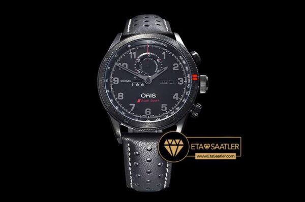 Or013 Oris Audi Sport Chronograph Pvdle Black Jap Qtz Chrono 09 09