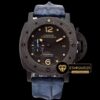 Panerai Luminor Submersible CarboTech PAM616 Karbon Kasa Timsah Derisi Kordon ETA