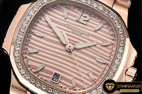 Pp0272a patek nautilus 33mm diam rgrg rose gold pf miyota 9015 pp0272a 3
