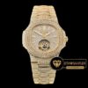 Patek Philippe Nautilus 5711 Taşlı Altın Kasa Taş İşlemeli Flying Tourbillon ETA