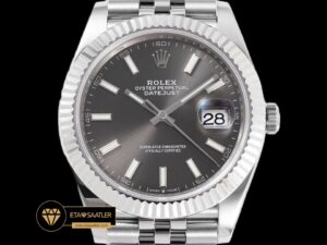 Rolex Datejust 3235 Gri Kadran Clean Factory 41mm jubile 3235 Super Clone ETA