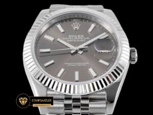 Rolex Datejust 3235 Gri Kadran Clean Factory 41mm jubile 3235 Super Clone ETA