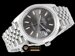 Rolex Datejust 3235 Gri Kadran Clean Factory 41mm jubile 3235 Super Clone ETA