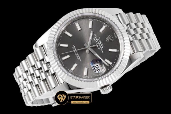 Rolex Datejust 3235 Gri Kadran Clean Factory 41mm jubile 3235 Super Clone ETA