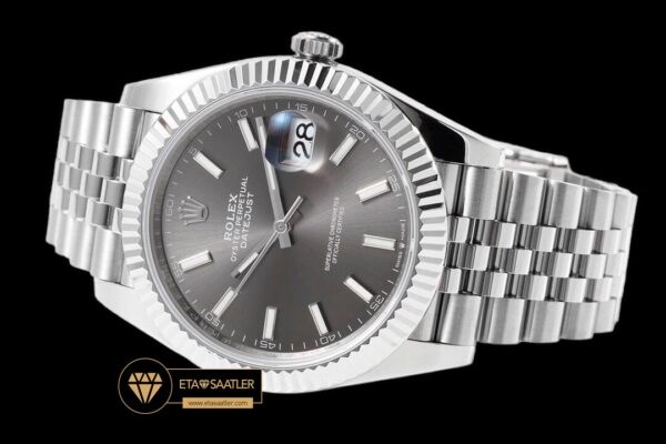 Rolex Datejust 3235 Gri Kadran Clean Factory 41mm jubile 3235 Super Clone ETA