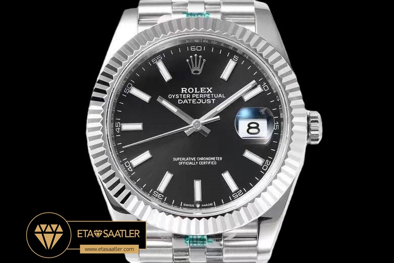 Rolex Datejust 3235 Clean Factory 41mm Siyah Kadran Jubile 3235 Super Clone ETA