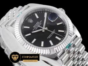 Rolex Datejust 3235 Clean Factory 41mm Siyah Kadran Jubile 3235 Super Clone ETA