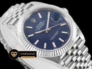 Rolex Datejust Mavi Kadran 41mm Jubile 3235 Super Clone ETA