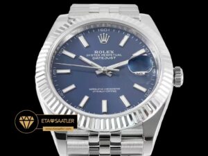 Rolex Datejust Mavi Kadran 41mm Jubile 3235 Super Clone ETA