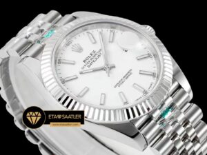 Rolex Datejust Beyaz Kadran 41mm Jubile 3235 Super Clone ETA