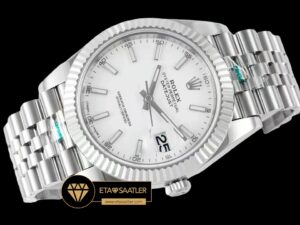 Rolex Datejust Beyaz Kadran 41mm Jubile 3235 Super Clone ETA