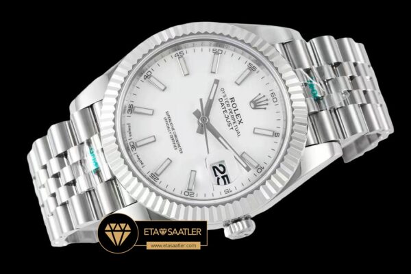 R2dj0406g rolex datejust beyaz kadran 41mm jubile 3235 super clone eta (8) 08