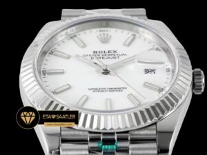 Rolex Datejust Beyaz Kadran 41mm Jubile 3235 Super Clone ETA