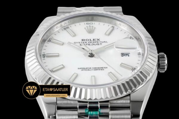 R2dj0406g rolex datejust beyaz kadran 41mm jubile 3235 super clone eta (9) 09