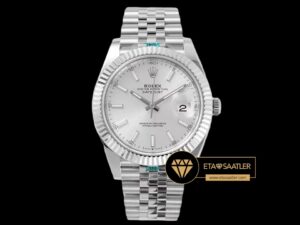 Rolex Datejust Gümüş Kadran 41mm Jubile 3235 Super Clone ETA