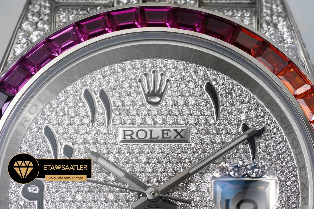 Rolex Datejust Arap Rakamlı Pırlanta Kadran 41mm 3235 Super Clone ETA