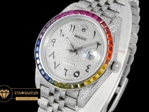 Rolex Datejust Arap Rakamlı Pırlanta Kadran 41mm 3235 Super Clone ETA