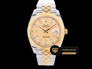 Rolex Datejust Altın Motifli Desenli 41mm Kadran Super Clone ETA