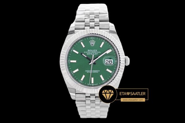 Rolex Datejust 41mm Yeşil Kadran 3235 Jubile Super Clone ETA