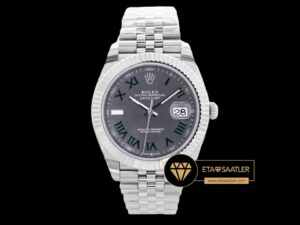 Rolex Datejust Roma Rakamlı Gri Kadran 3235 Jubile Super Clone ETA