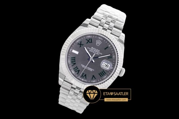 R2dj0418c rolex datejust roma rakamlı gri kadran 3235 jubile super clone eta (2) 02