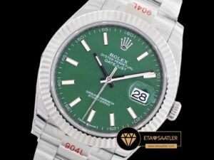 Rolex Datejust 3235 Yeşil Kadran 41mm Oyster Super Clone ETA