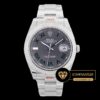 Rolex Datejust Roma Rakamlı 41mm Gri Kadran Oyster Super Clone ETA