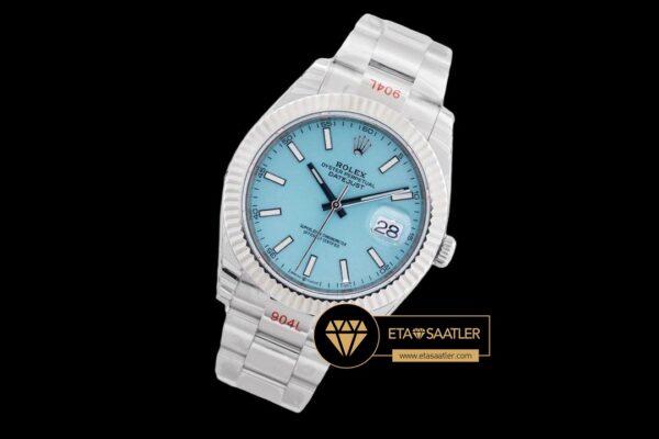 R2dj0419e rolex datejust tiffany mavisi 41mm kadran 3235 oyster super clone eta (9) 09