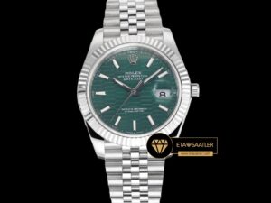 Rolex Datejust 3235 Jubile 41mm Desenli Yeşil Kadran Super Clone ETA