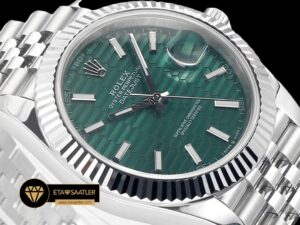 Rolex Datejust 3235 Jubile 41mm Desenli Yeşil Kadran Super Clone ETA