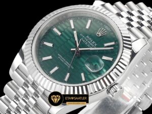 Rolex Datejust 3235 Jubile 41mm Desenli Yeşil Kadran Super Clone ETA