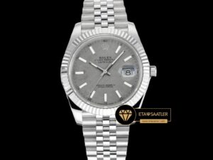 Rolex Datejust 3235 Gri Göktaşı Kadran 41mm Jubile Super Clone ETA