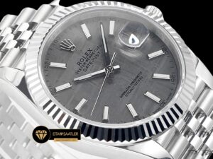 Rolex Datejust 3235 Gri Göktaşı Kadran 41mm Jubile Super Clone ETA