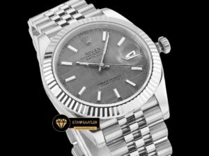 Rolex Datejust 3235 Gri Göktaşı Kadran 41mm Jubile Super Clone ETA