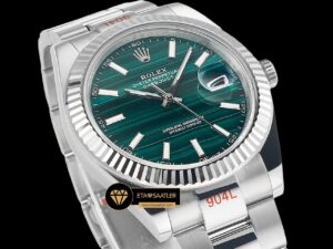 Rolex Datejust 3235 Malakit Kadran 41mm Oyster Super Clone ETA