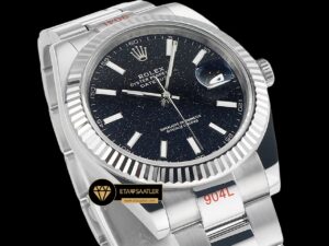 Rolex Datejust Mavi Lapis Kadran 3235 Oyster 41mm Super Clone ETA